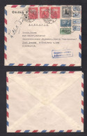 COLOMBIA. 1952 (3 Oct) Cuenta - Alemania, Oberbayern. Air Multifkd Env "transoceanico" (xxx) Better Cachet Type. XSALE. - Kolumbien