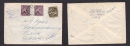 Chile - XX. 1956 (13 Aug) Los Andes - Germany, Munich. Air Multifkd Env At 120 Pesos Rate. XSALE. - Cile