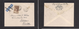 FRC - Ivory Coast. FRC Ivory Coast - Cover - C,1940s Abidjan To Switz Aarau Air Single Fkd Env. Easy Deal. XSALE. - Other & Unclassified