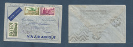FRC - Gabon. 1938 (May) AEF. Libreville - Loiret, France. Air Multifkd Env Via Air France, At 2,65fr Rate. XSALE. - Autres & Non Classés