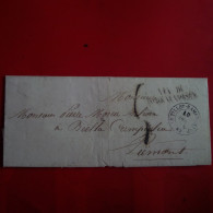 LETTRE LE TILLOT RAMONCHAMP POUR BIELLA PIEMONT CACHET VIA DE BEAUVOISIN - 1801-1848: Voorlopers XIX