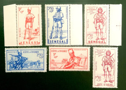 1941 DEFENSE DE L’EMPIRE CÔTE D’IVOIRE ET SÉNÉGAL - NEUF** - Unused Stamps