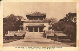 VIETNAM - Ho Chi Minh / SAIGON - JARDIN BOTANIQUE - TEMPLE DU SOUVENIR ANNAMITE - VUE DE FACE COTE OUEST - 1930s (18363) - Vietnam