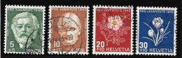 Pro Juventute 1945 - SBK No J113-J116 - Oblitérés. - Used Stamps