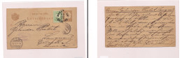 HUNGARY. Cover - . 1886 Budapest To Switz Lagnau Stat Card+adtl. Easy Deal. XSALE. - Other & Unclassified