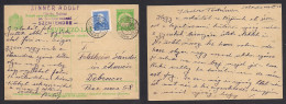 HUNGARY. 1934 (24 Aug) Szentendre - Debrecen. 6 Fill Green Stat Card + Adtl, Cds. Fine. XSALE. - Andere & Zonder Classificatie
