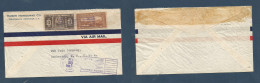 HONDURAS. 1935 (23 Febr) Tegucigalpa - USA, Rochester, NY. Air Multifkd Env. Nice Usage. XSALE. - Honduras