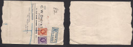 Great Britain - XX. 1937. London Local Registered C. W Dixey Cº Wrapper, At 5d Rate, Lilac Ds. XSALE. - ...-1840 Precursori