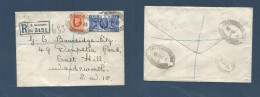 Great Britain - XX. 1935 (7 June) S. Kensington - Wandsworth (7 June) Silver Jubilee 2 1/2d + Adtl Registered + Fkd Env  - ...-1840 Préphilatélie