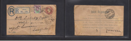 Great Britain - Stationery. 1907 (26 July) Bristol 1 - Switzerland, Luzern (27 July) Registered 2 1/2d Brown Stat Env +  - ...-1840 Precursores