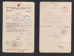 GrB - CHANNEL ISLANDS. 1943 (23 March) Guernsey. WWII. Red Cross POW Message. XSALE. - ...-1840 Préphilatélie