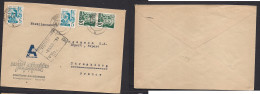 GERMANY - XX. 1949 (6 Aug) Baden, Soveit Zone, Konstanz - Strassburg, France. Multifkd Env. Fine Used. XSALE. - Sonstige & Ohne Zuordnung