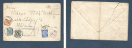 GERMANY - XX. 1939 (15 Feb) Germany, Feldkirch - Hellerup, Denmark (17 Febr) Single 25p Fkd Env + Taxed + (3x) Danish P. - Autres & Non Classés