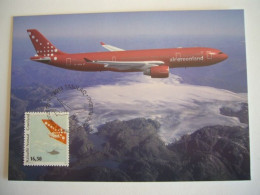 Avion / Airplane / AIR GREENLAND / Airbus A330-800 / Carte Maximum - 1946-....: Era Moderna