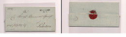 GERMANY. Germany - Cover - 1836 Prusia Beverungen To Paderborn EL With Text Stline. Easy Deal. XSALE. - Other & Unclassified