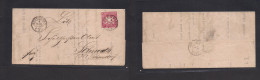 GERMAN STATES-WURTTEMBERG. 1867 (6 March) Stuttgart - Schoudorf. EL With Text Fkd 3kr Rose Perce, Tied Cds. XSALE. - Other & Unclassified