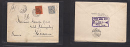 MONACO. 1903 (15 Jan) Montecarlo - Switzerland, Luzern. Registered Multifkd Env. Nice Item. XSALE. - Other & Unclassified