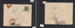 MEXICO. Mexico - Cover - 1915 DF Civil War Ovpted Locally Circulated Fkd Env+sealed= Censored, Fine. Easy Deal. XSALE. - México