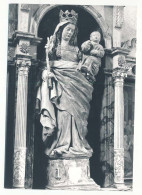 CPSM 10,5 X 15 Jura BAUME-les-MESSIEURS Eglise Abbatiale (XII-XVI° S.) Vierge à L'Enfant - Pierre Polychrome (XV°) - Baume-les-Messieurs