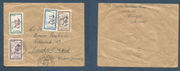 MARRUECOS - French. 1958 (28 Oct) Independence. Tanger Socco - West Germany, Frankfurt. Multifkd Envelope French Currenc - Morocco (1956-...)