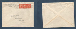 MARRUECOS - British. 1956 (8 Dec) Tanger - UK, London. Multifkd Ovptd QEII Envelope 1 1/2d Rate Rolling Cachet. Unsealed - Marruecos (1956-...)