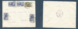 MARRUECOS. 1928 (14 Marzo) Tetuan - Suiza, Wil. Sobre Franqueo Multiple Tarifa 40 Cts. Precioso. XSALE. - Marocco (1956-...)