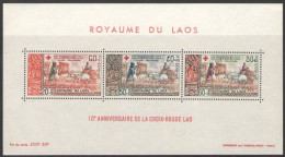 Laos 1967 Red Cross Block MNH - Agriculture