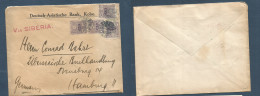JAPAN. 1925 (23 Sept) Kobe 2 - Germany, Hamburg. Multifkd Env 5 Sen (x4) Red Cachet "VIA SIBERIA" XSALE. - Other & Unclassified