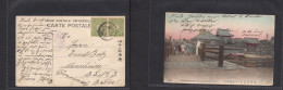 JAPAN. 1908 (7 July) Kobe - Germany, Mannheim. Fkd Ppc. Tsukishimadera Temple. XSALE. - Otros & Sin Clasificación