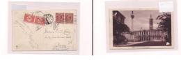 ITALY. Cover -  1925 Roma To Belgium Anvers Fkd Taxed Ppc + Postage Dues Tied. Easy Deal. XSALE. - Unclassified