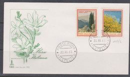 Italie FDC 1968 1031-32 Fleurs Et Arbres Cyprès Genêts - FDC