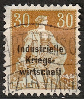 Schweiz  1918: Industrielle Kriegswirtschaft IKW Zu N° 15 Mi 8II (dick Gras 8 Mm) ⊙ SPART FLEISCH (Zumstein CHF 170.00) - Dienstzegels