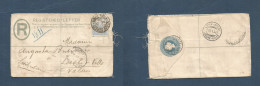 SOUTH AFRICA. 1902 (31 Dec) CGH. Kloof Street, Capetown - Switzerland, Loechi (19 Jan) Registered 4d Blue Stat Env + Adt - Sonstige & Ohne Zuordnung