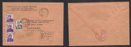 ROMANIA. 1957 (15 Febr) Bucarest - USA, OH, Jackson (23 Febr) Registered Air Multifkd Env. XSALE. - Sonstige & Ohne Zuordnung