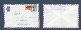 PORTUGAL-MOZAMBIQUE. 1958 (3 Nov) Beira - Switzerland, Zurich. Air Multifkd Env Fish + Map, Tied Cds At 5,50 Esc Rate. F - Other & Unclassified