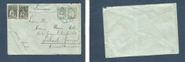 PORTUGAL-MOZAMBIQUE. 1933 (20 July) Quelmane - Switzerland, Seebach. Via Cape. Multifkd Ceres Issue Envelope At 1,40 Esc - Sonstige & Ohne Zuordnung