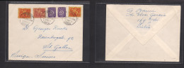 Portugal - XX. 1953 (5 March) Lisboa - Switzerland, St. Gallen. Kind Dinis Multifkd Env + Caravela Issues. XSALE. - Other & Unclassified