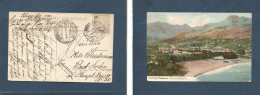 Portugal - XX. 1909 (9 March) Madeira, Funchal - Germany, Bad Soden Via Lisboa. Fkd Color Ppc Monchon Issue. XSALE. - Other & Unclassified