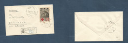 POLAND. 1947 (9 July) Lokietek Local Registered Red Cross Label Fkd Env. XSALE. - Other & Unclassified