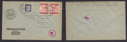 POLAND. 1943 (25 Jan) Zachan West Pomern (Suchan) - France, Annecy (Vichy) Multifkd Envelope Comm Horse Stamp. French At - Altri & Non Classificati
