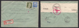 POLAND. 1942 (11 May) Nazi Occup, Mazow, Lentschutz, Wartheland (Leczyca) - Switzerland, Geneva (18 May) Multifkd Envelo - Autres & Non Classés