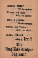 TRACT ANTI ALLEMAND 1939 1940 DROLE DE GUERRE REICH PROPAGANDE    # 69 - 1939-45