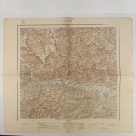 Carta Geografica, Cartina Mappa Militare Susa Torino Piemonte F55 Della Carta D'Italia Scala 1:100.000 - Mapas Geográficas