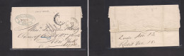 PERU. Peru - Cover - 1876 Lima To USA EL Stamp Missing In Transit Cancel Lima Principal Chile Occup War Period, Opportun - Perú