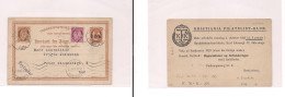 NORWAY. Norway - Cover -  1923Christiania Local Stat Ovpted Card+2 Adtls. Easy Deal. XSALE. - Otros & Sin Clasificación