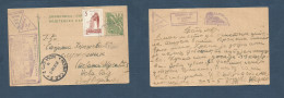 YUGOSLAVIA. 1959 (24 June) Stubo - Hobulag, Via Novi Sad 10 Dn Green Stat Card + Adtl + Special Violet Cachet. Fine. XSA - Other & Unclassified