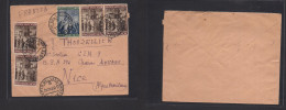 VATICAN. 1950 (21 Nov) Citta - Nice, France. Multifkd Env. XSALE. - Other & Unclassified