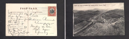 USA-CANAL ZONE. 1914 (5 July) Ancona - Germany, Marburg Ovptd Fkd Pcard. Culebra Eye View. XSALE. - Otros & Sin Clasificación