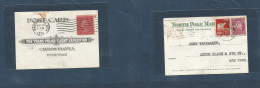 USA - XX. 1924 (20 May) Norway - USA. Transpolar Flight. Expectation Mixed Front + Reverse Dual Fkd Commemorative Card.  - Andere & Zonder Classificatie