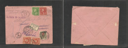 USA. USA Cover - 1938 Chicago To Switz Fraumunster Fkd+taxed Env US+Swiss P Dues+ Retour Label XSALE. - Autres & Non Classés